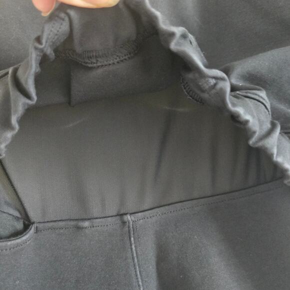 Lululemon Rite Time Mini Sweatshirt Dress Black Size-10 3/4 Sleeve Athleisure - Picture 6 of 10